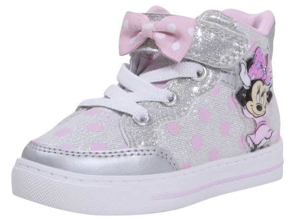  Disney Toddler/Little Girl's Minnie Mouse Sneakers Light-Up High Top 