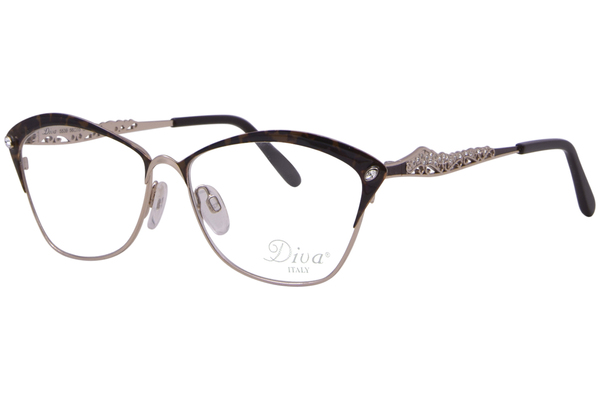  Diva 5539 Eyeglasses Women's Full Rim Cat Eye 