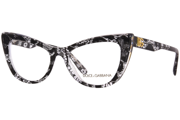  Dolce & Gabbana DG3354 Eyeglasses Women's Full Rim Cat Eye 