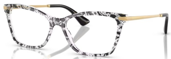  Dolce & Gabbana DG3393 Eyeglasses Women's Full Rim Rectangle Shape 