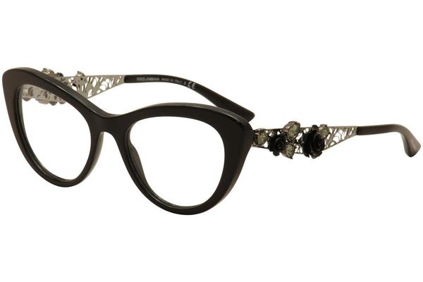  Dolce & Gabbana Women's Eyeglasses DG 3265B 3265/B Cat Eye Optical Frames 