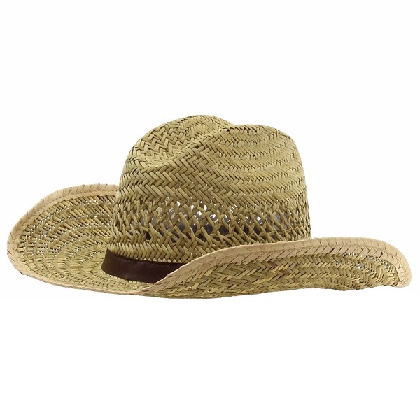  Dorfman Pacific Men's Rush Straw Shapeable Western Cowboy Hat 