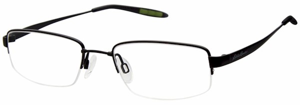  Eddie Bauer EB32022 Eyeglasses Men's Semi Rim Rectangle Shape 