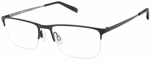  Eddie Bauer EB32041 Eyeglasses Men's Semi Rim Rectangle Shape 