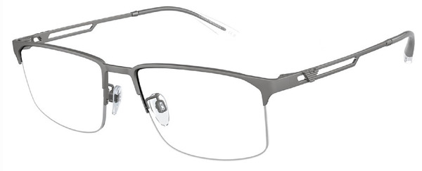 Emporio Armani EA1143 Eyeglasses Men's Semi Rim Rectangle Shape