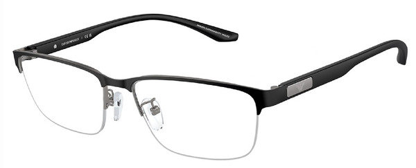 Emporio Armani EA1147 3365 Eyeglasses Men's Matte Gunmetal/Black 57-17 ...