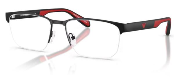 Emporio Armani EA1162 Eyeglasses Men's Semi Rim