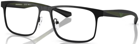  Emporio Armani EA1163 Eyeglasses Men's Full Rim Square Shape 