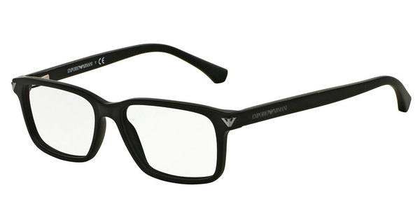  Emporio Armani EA3072F Eyeglasses Frame Men's Full Rim Rectangular 