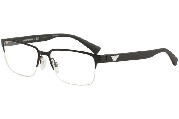  Emporio Armani Men's Eyeglasses EA1055 EA/1055 Half Rim Optical Frame 