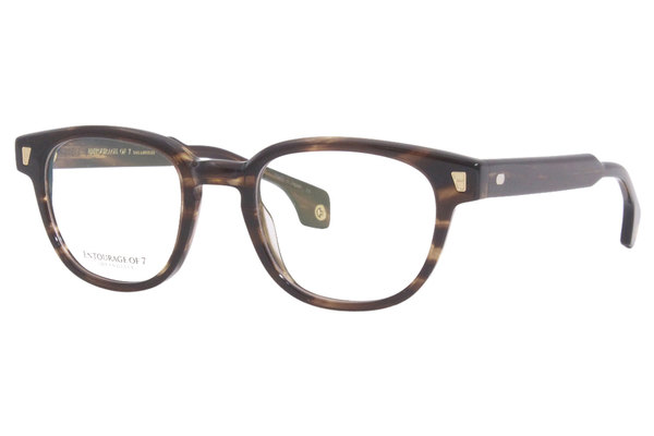  Entourage of 7 Redlands-HV Eyeglasses Frame Men's Full Rim Square 