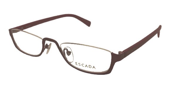  Escada VES917 Eyeglasses Women's Semi Rim Rectangle Shape 