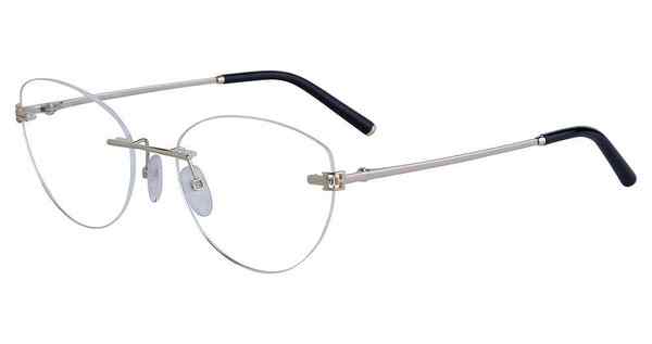 Escada VESC89 Eyeglasses Women's Rimless Cat Eye