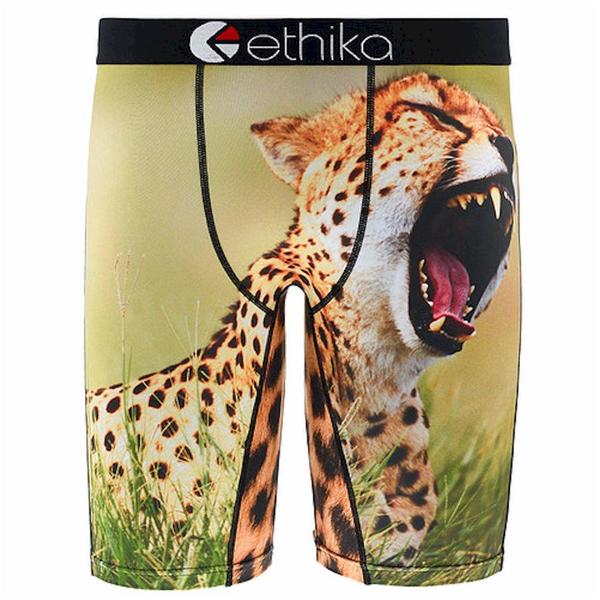  Ethika Men's The Staple Fit You A Cheetah Long Boxer Briefs Underwear 