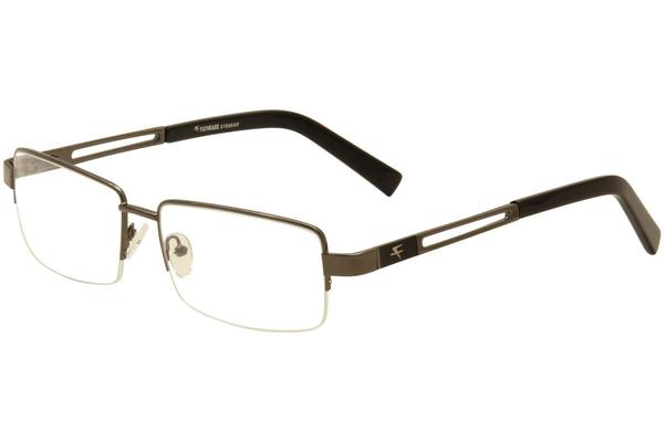  Fatheadz Men's Flight FH00187 FH/00187 Half Rim Optical Frame 