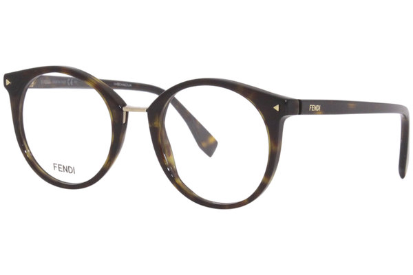 Fendi FF-0350 Eyeglasses Frame Women's Full Rim Round