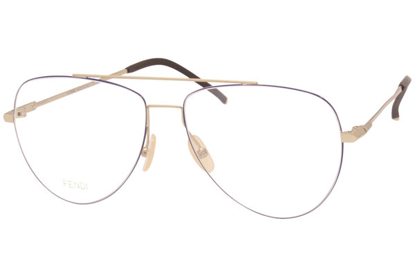  Fendi FF M0048 Eyeglasses Men's Full Rim Pilot Optical Frame 