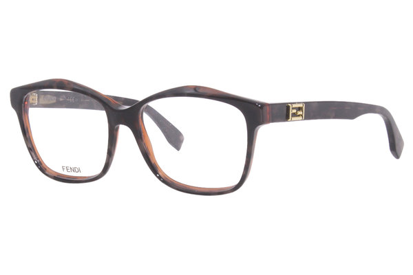  Fendi FF0093 Eyeglasses Women's Full Rim Square Shape 