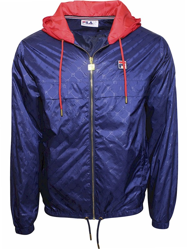  Fila Copper Hood Track Jacket Men's Woven Zip Front 