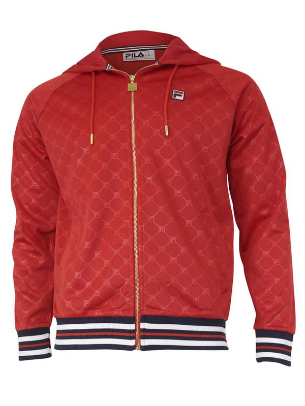  Fila Men's Royce Zip Front Hooded Sweatshirt Track Jacket 