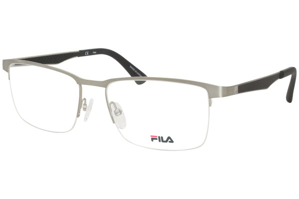  Fila VF9969 Eyeglasses Men's Half Rim Rectangular Optical Frame 