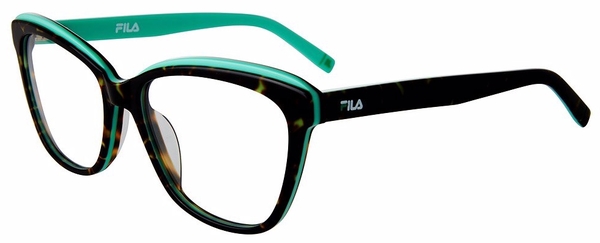  Fila VFI398 Eyeglasses Women's Full Rim Square Shape 