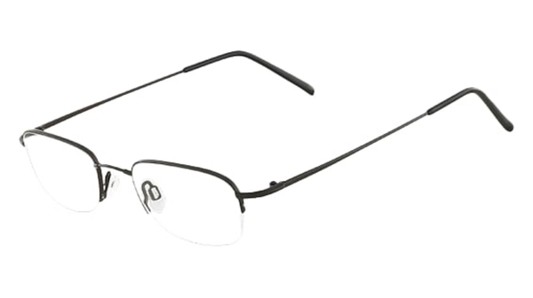 Flexon 607 Eyeglasses Men's Semi Rim Rectangle Shape