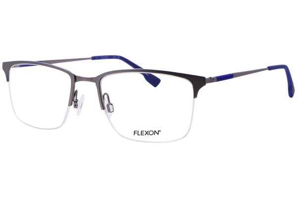 Flexon E1130 Eyeglasses Men's Full Rim Rectangle Shape