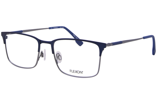  Flexon E1132 Eyeglasses Men's Full Rim Rectangle Shape 