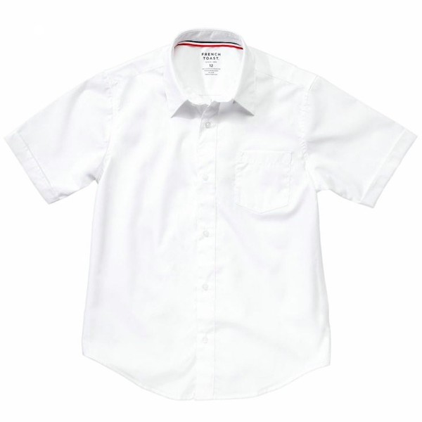  French Toast Boy's Short Sleeve Poplin Uniform Button Up Shirt 