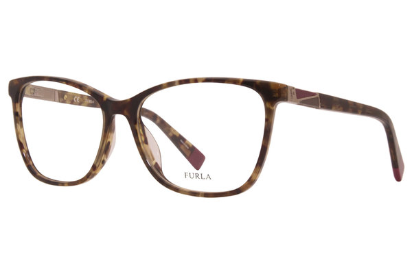  Furla VFU190 Eyeglasses Women's Full Rim Square Optical Frame 