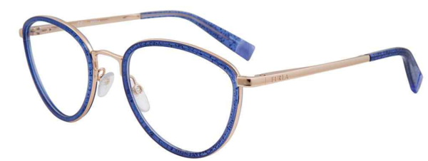 Furla VFU254 Eyeglasses Women's Full Rim Cat Eye