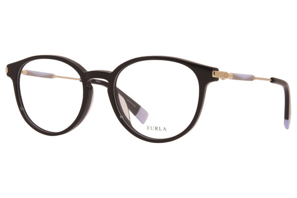 Furla VFU297 Eyeglasses Women's Full Rim Round Optical Frame