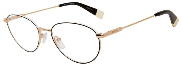 Furla VFU302 Eyeglasses Women's Full Rim Oval Shape