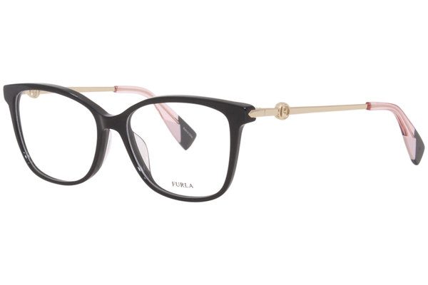  Furla VFU356 Eyeglasses Women's Full Rim Cat-Eye Optical Frame 