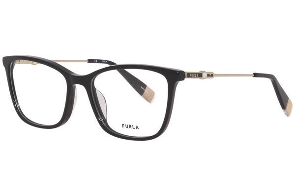  Furla VFU390S Eyeglasses Women's Full Rim Cat-Eye Optical Frame 