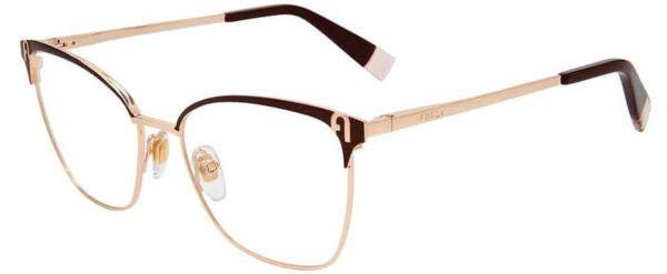  Furla VFU544 Eyeglasses Women's Full Rim Butterfly Shape 