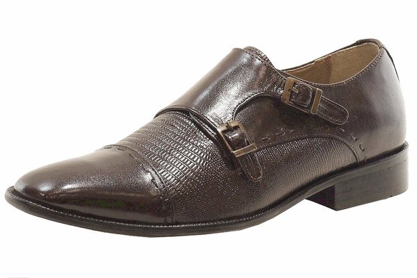  Giorgio Brutini Men's Jotham Leather Monk-Strap Loafers Shoes 