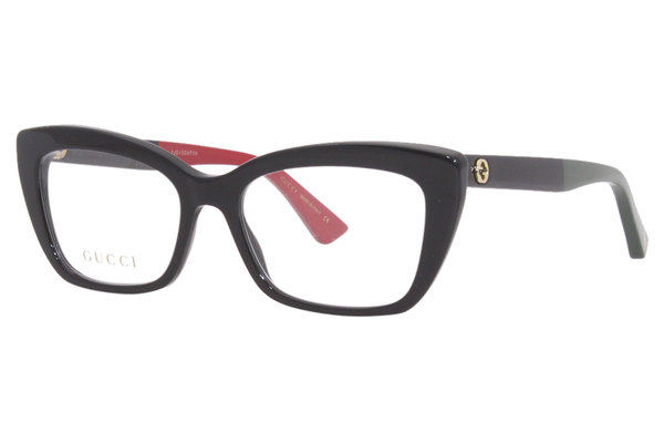 Gucci GG0165O Eyeglasses Women's Full Rim Cat Eye