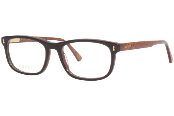 Gucci GG1046O Eyeglasses Men's Full Rim Rectangle Shape