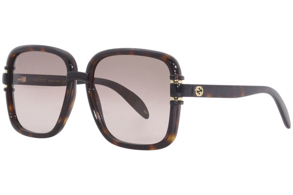  Gucci GG1066S Sunglasses Women's Square Shape 