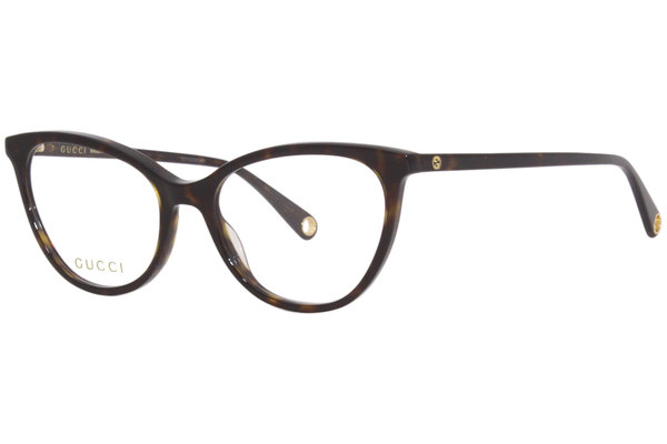  Gucci GG1079O Eyeglasses Women's Full Rim Cat Eye 