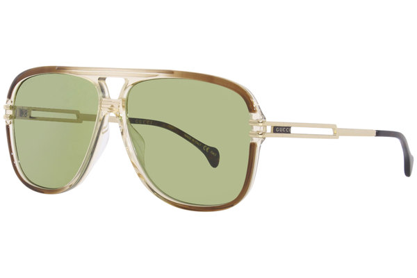  Gucci GG1105S Sunglasses Men's Pilot Shape 