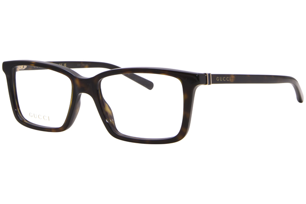  Gucci GG1672O Eyeglasses Men's Full Rim Rectangle Shape 