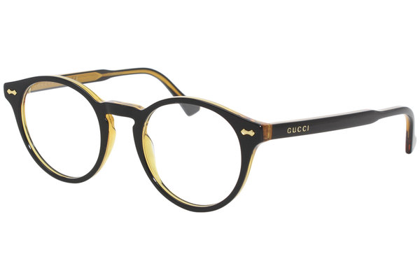  Gucci Gucci-Logo GG0738O Eyeglasses Full Rim Round Optical Frame 