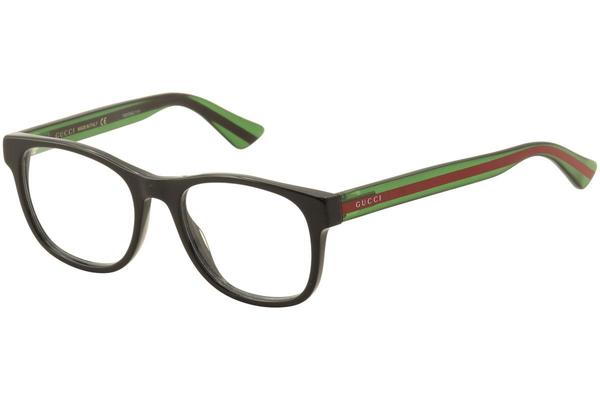  Gucci GG0004O Eyeglasses Men's Full Rim Square Shape 