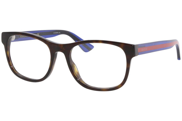  Gucci GG0004O Eyeglasses Men's Full Rim Square Shape 