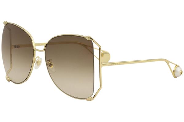  Gucci Women's Sensual Romantic GG0252S Butterfly Sunglasses 