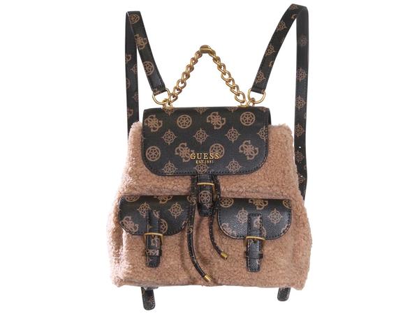 GUESS Aqua Flap Crossbody Bag - Cognac/Natural | Catch.com.au