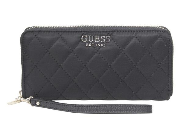  Guess Women's Sweet Candy Large Quilted Zip-Around Clutch Wallet 